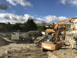 Concasseur mobile pour chantiers en charente